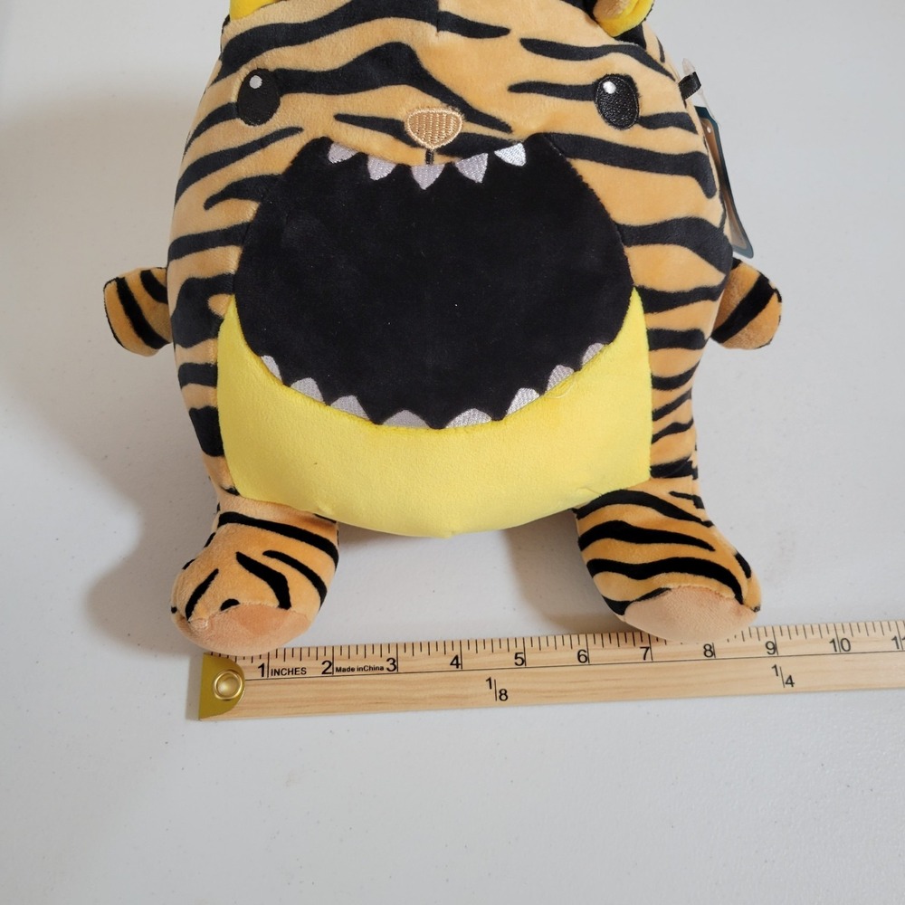 Jazwares Jungle Tiger Stuffed Animal Plush 11" x 9" New With Tag NWT 0356 - Picture 9 of 9